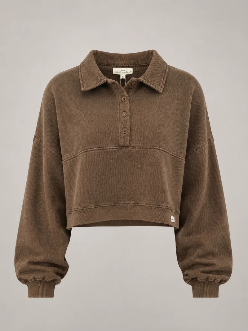 Simply Southern Pullover-Sepia