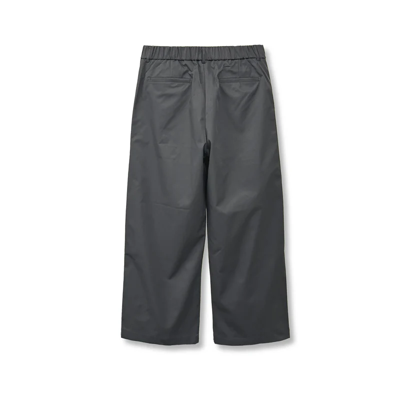 Gumi Cross Tuck Wide Leg Pants with Elastic Waistband