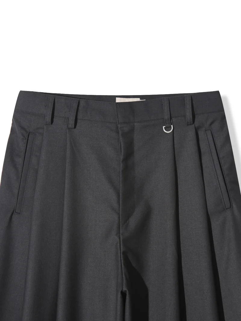 Act Double Pleat Wide Leg Slacks (Unisex)