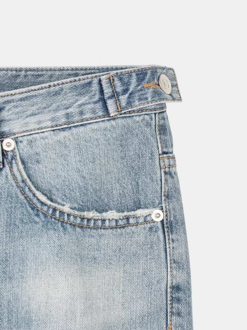 Reber Ripped Wide Leg Jeans