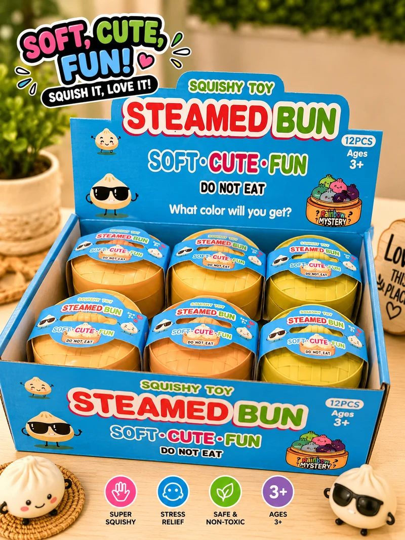 Squishy Steamed Bun Stress-Relief Toy