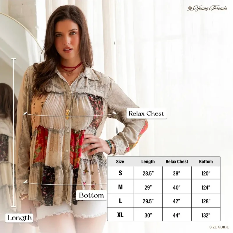 Young Threads Vintage-Style Distressed Knit Jhabla Top