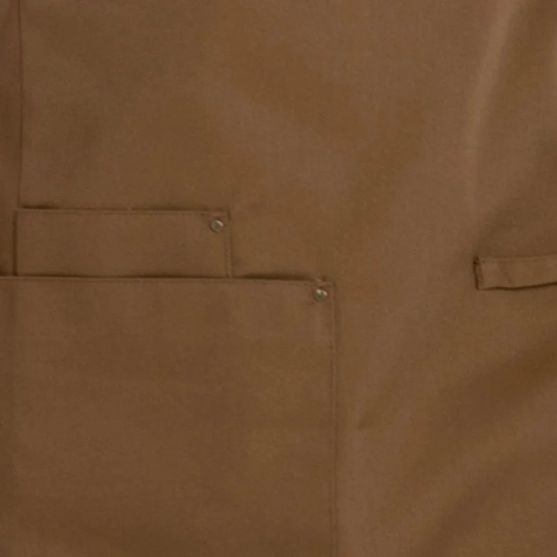 Delantal Peto Unisex Bolsillos Marrón