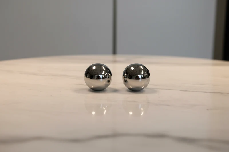 WM Jewelry Large Silver Ball Earrings 1234