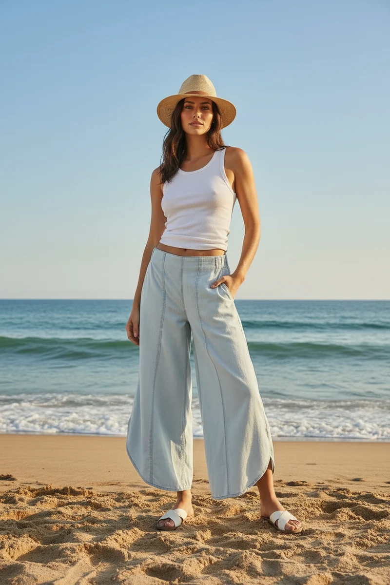 IVE Tulip Washed Denim Relaxed Fit Jean