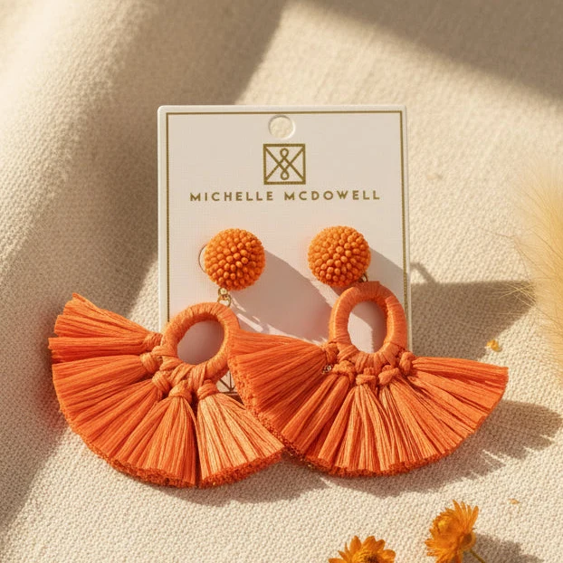 Michelle McDowell Alexa Orange Earrings