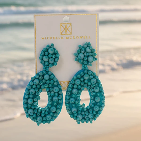Michelle McDowell Melinda Teal Earrings