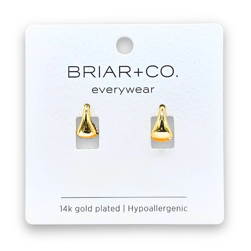 Briar+Co Hypoallergenic 14k Gold Plated Tear Drop