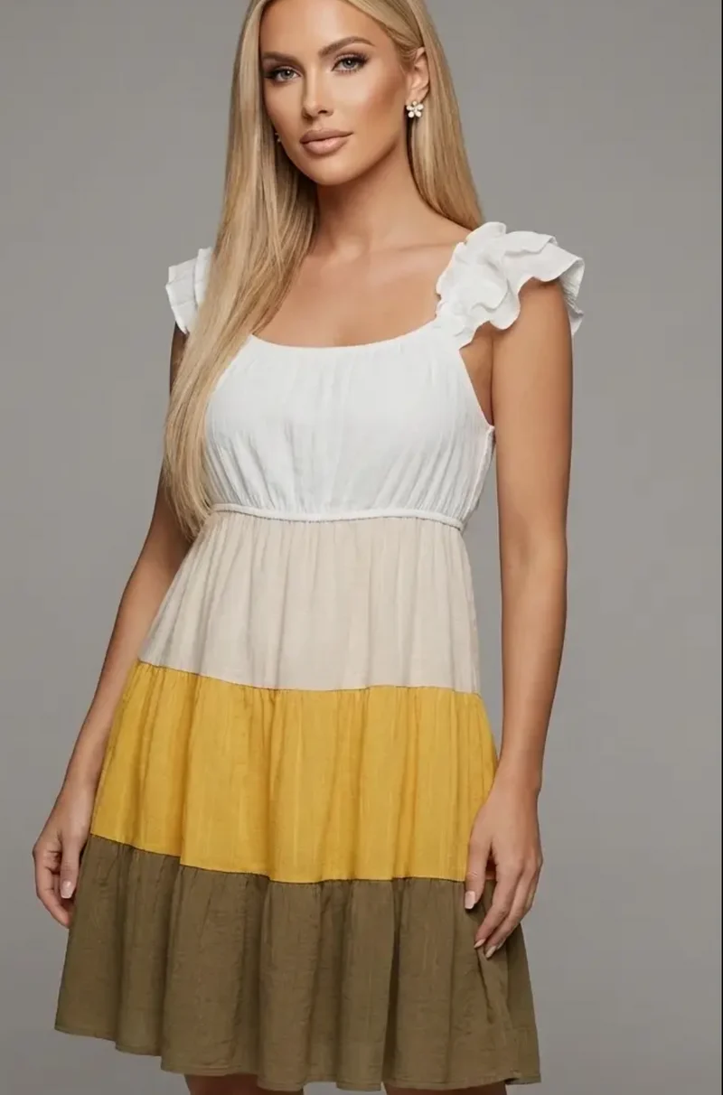 LTX Sportswear 1952 Bohemian Horizon Tiered Dress