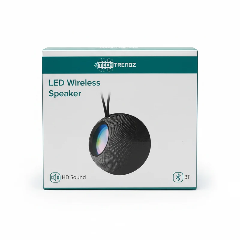 LED Wireless Speaker - Black