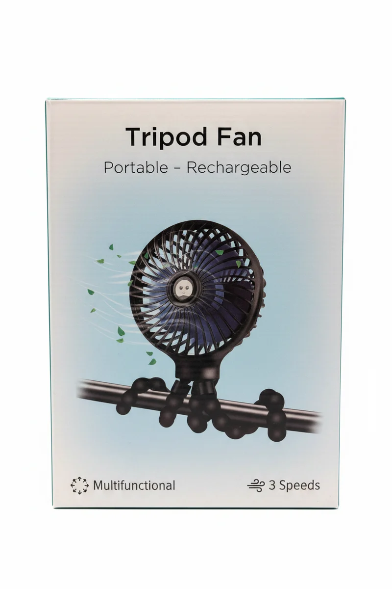 Portable Tripod Fan - Black