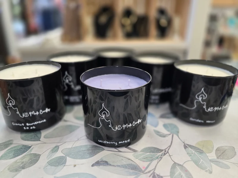 1060 KC Made Candles Coconut Soy 20oz Triple Wick