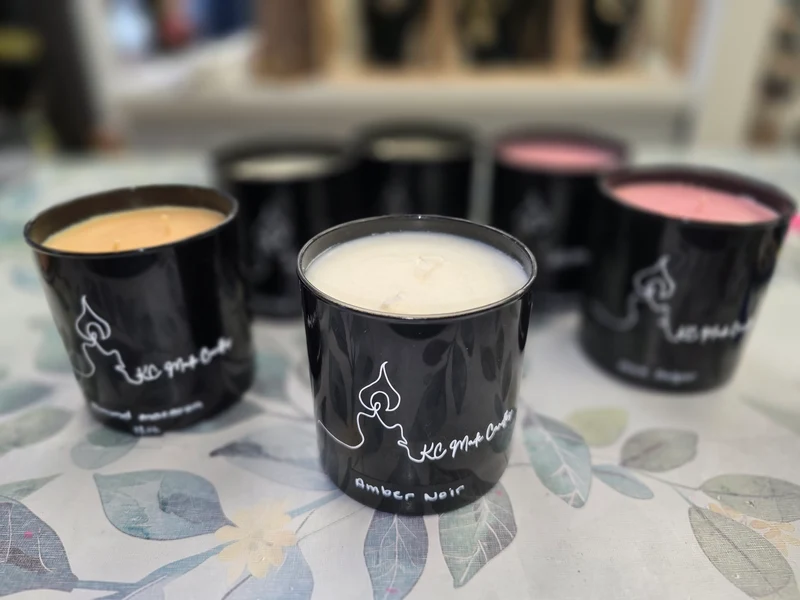 1060 KC Made Candles Coconut Soy 12oz. Double Wick