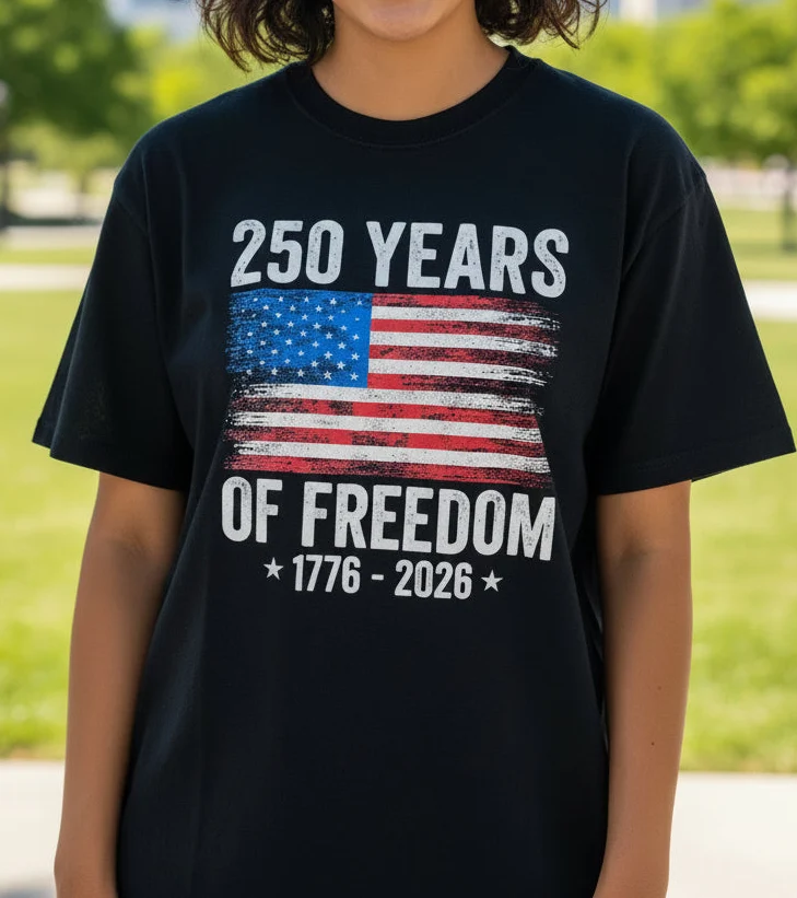 I Love My Freedom 250 Years Of Freedom Tee