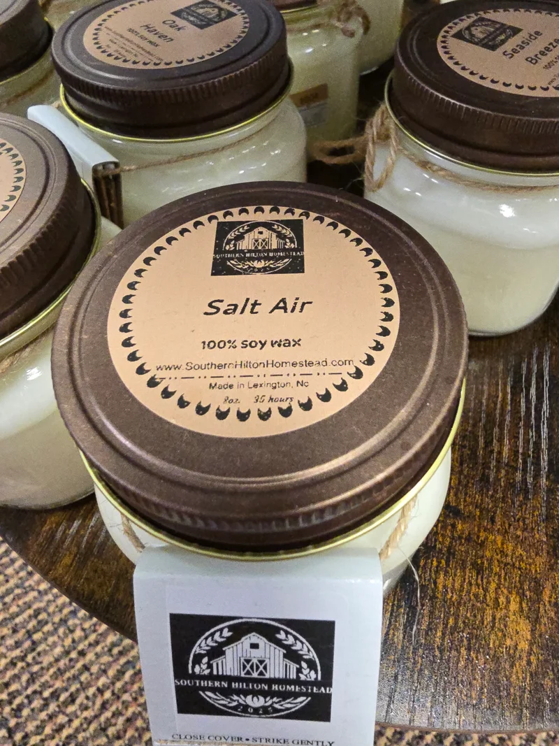 1004 Southern Hilton Homestead 100% Soy Mason Jar Candle 8oz.