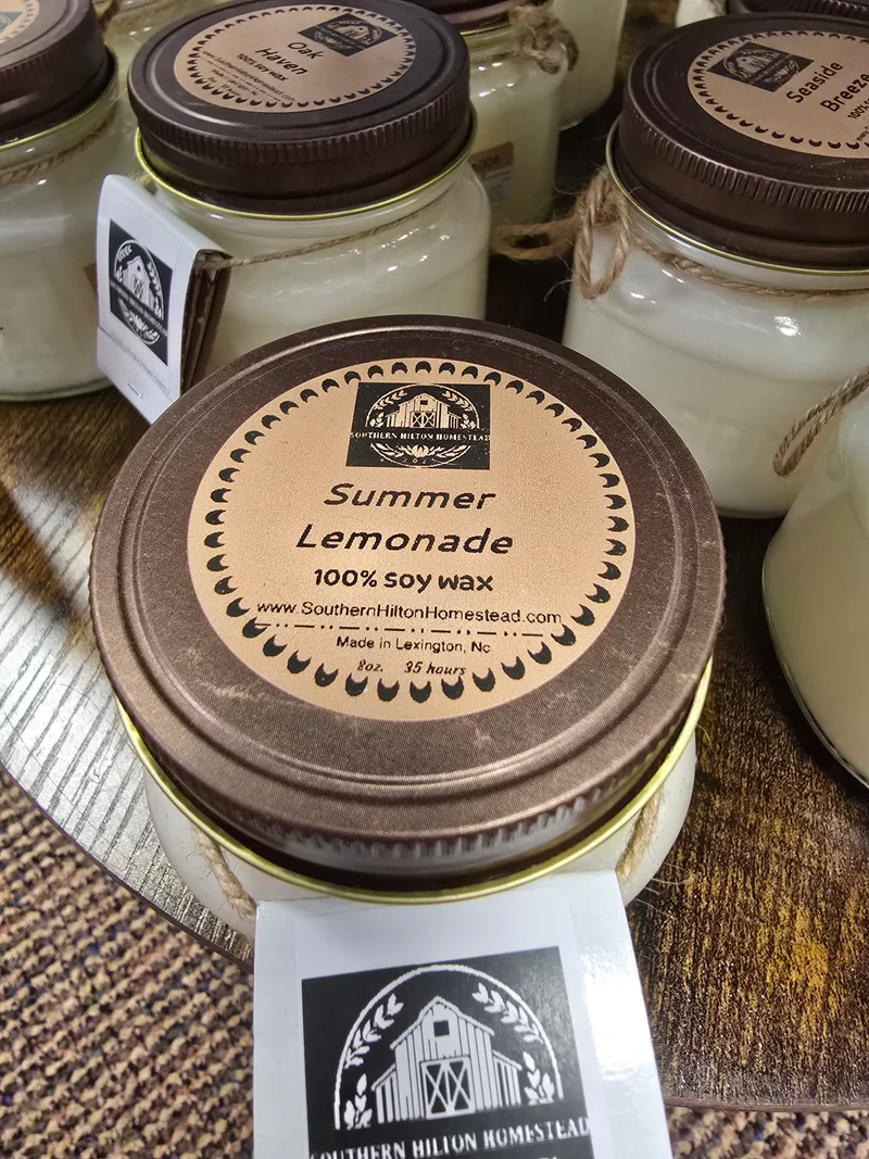 1004 Southern Hilton Homestead 100% Soy Mason Jar Candle 8oz.