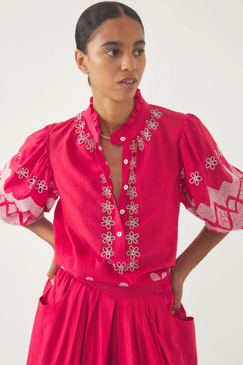 Blouse brodée Tolede