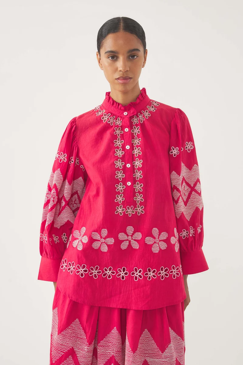 Blouse brodée Tolede
