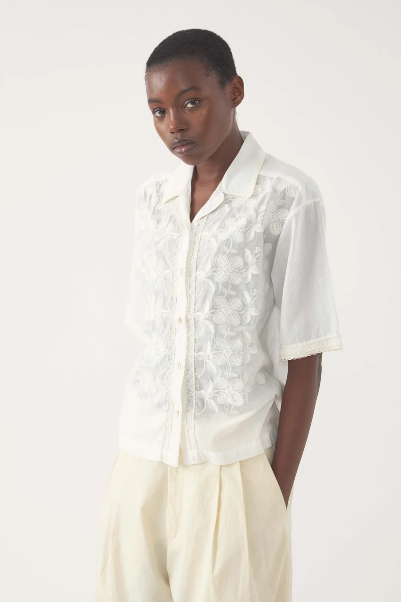 Blouse brodée Suzane
