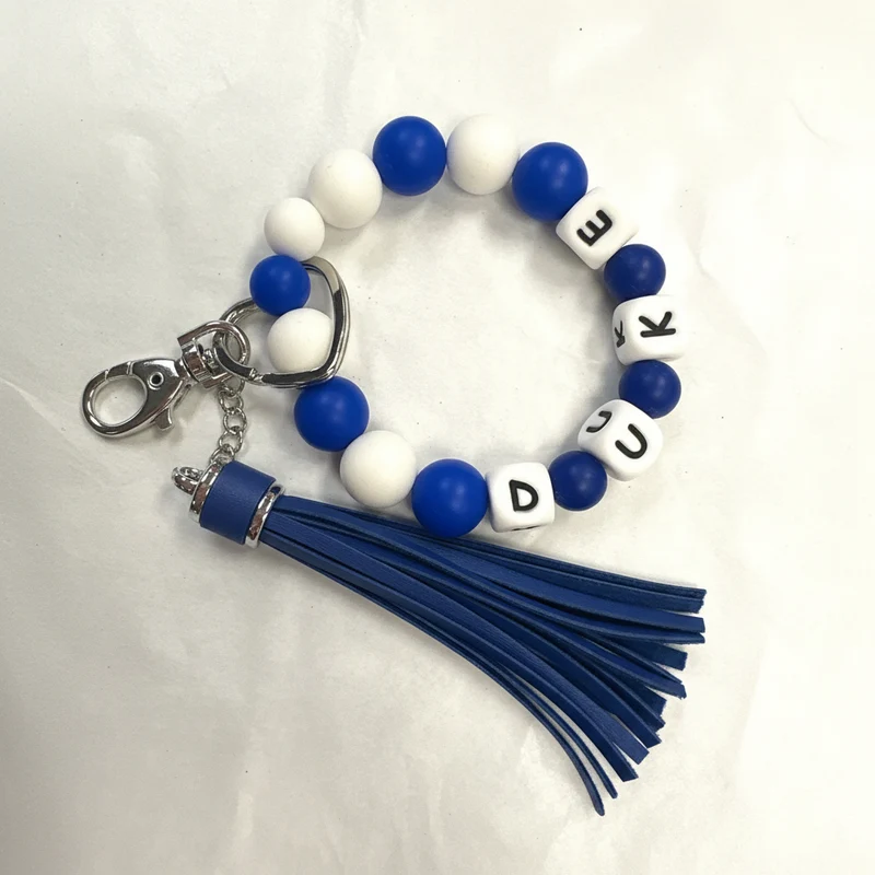 His Spirit Creations Duke Beaded Blue Wristlet V 1042