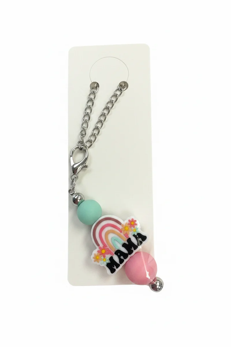 His Spirit Creations Beaded Rainbow Mama Cup Charm V 1042