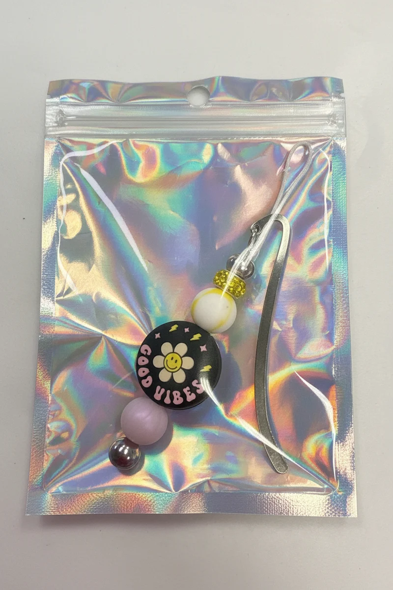His Spirit Creations Good Vibes Beaded Bookmark V 1042