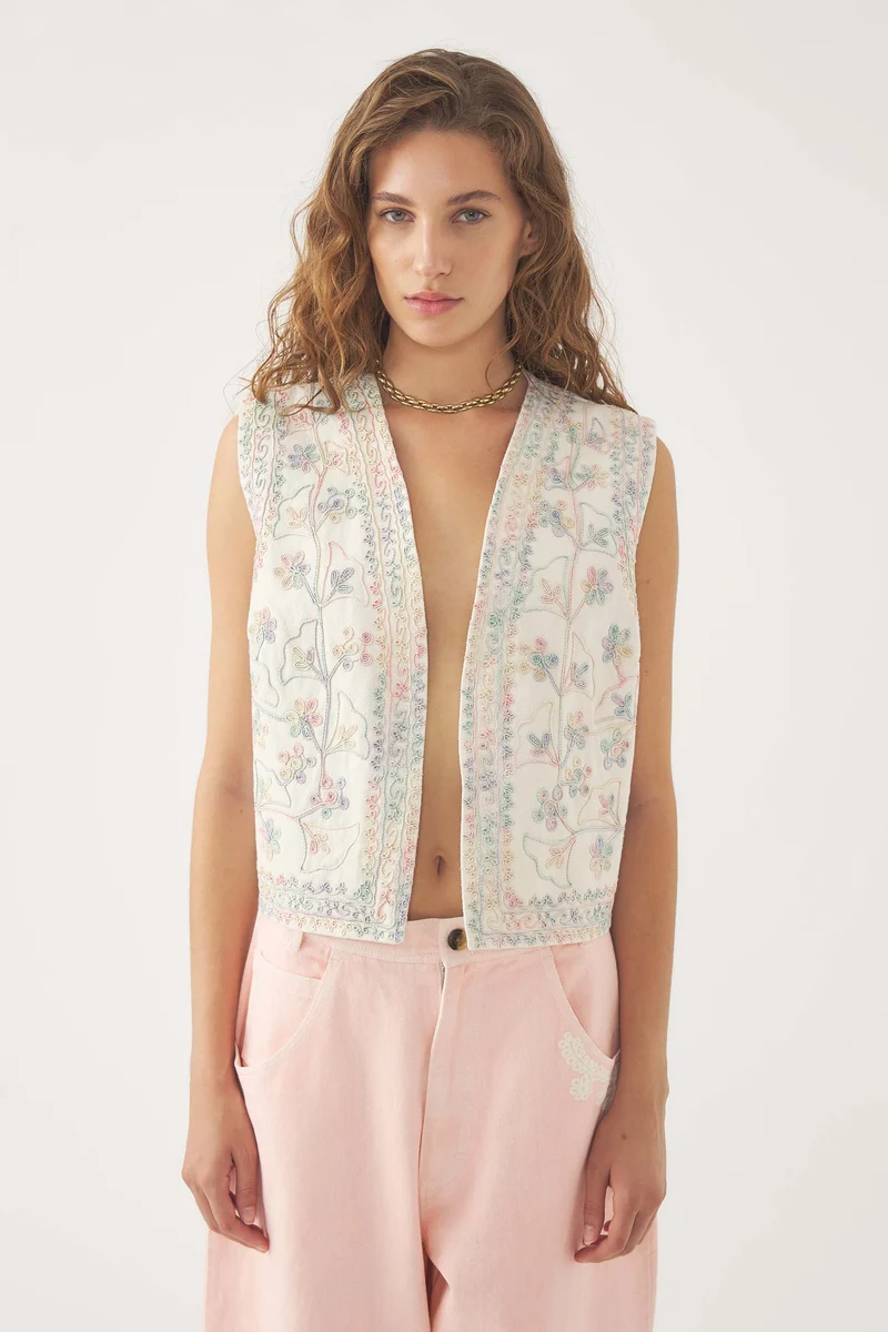 Gilet brodé Alex