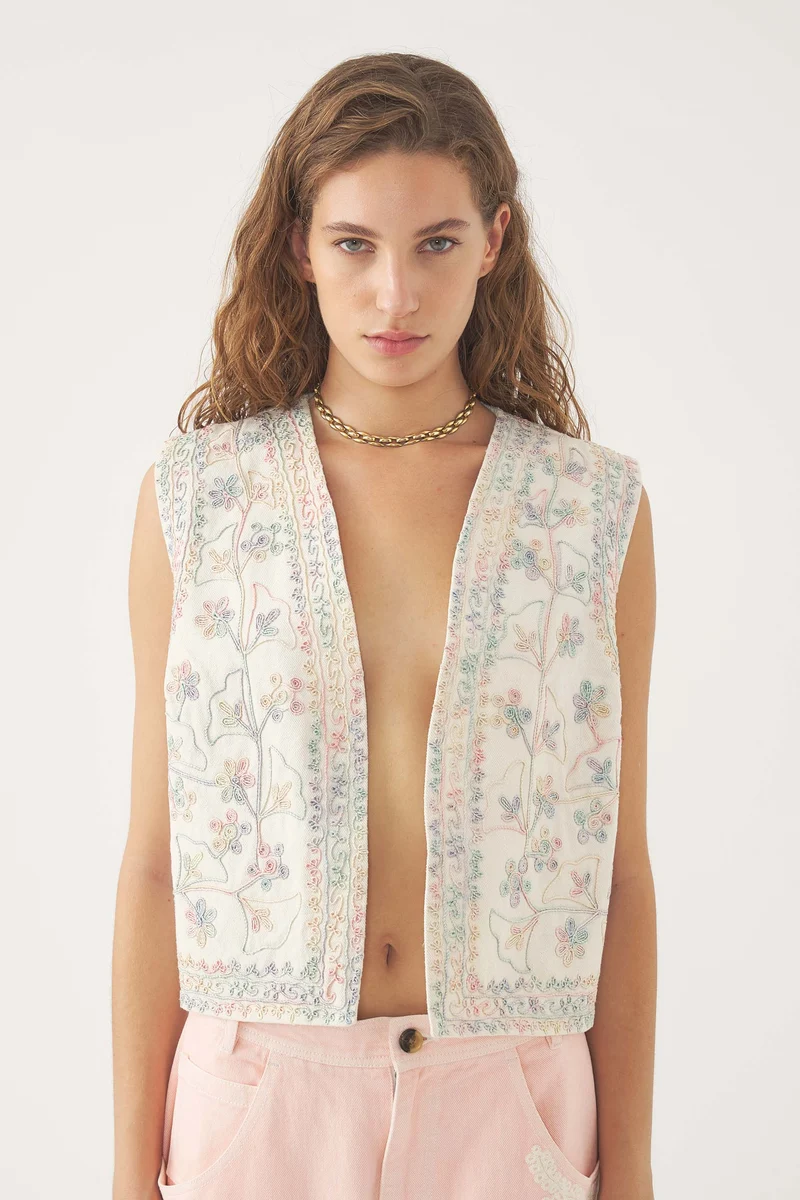 Gilet brodé Alex