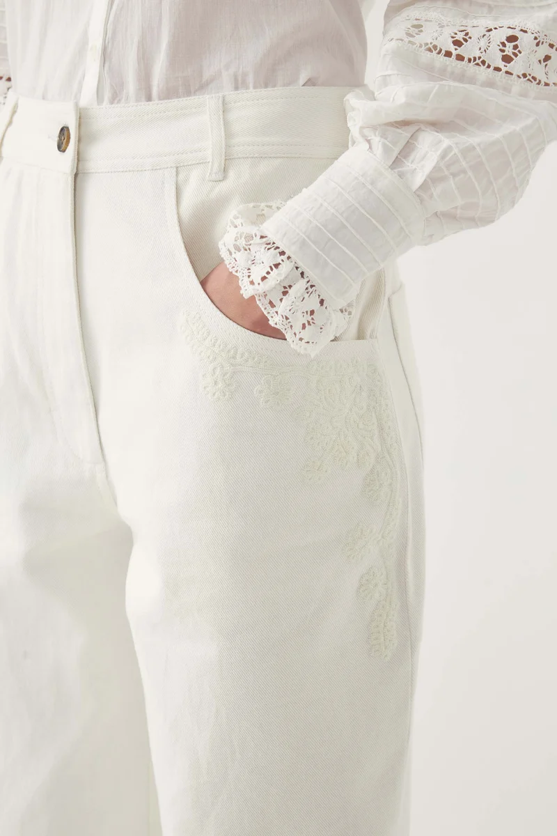 Pantalon brodé Adonis