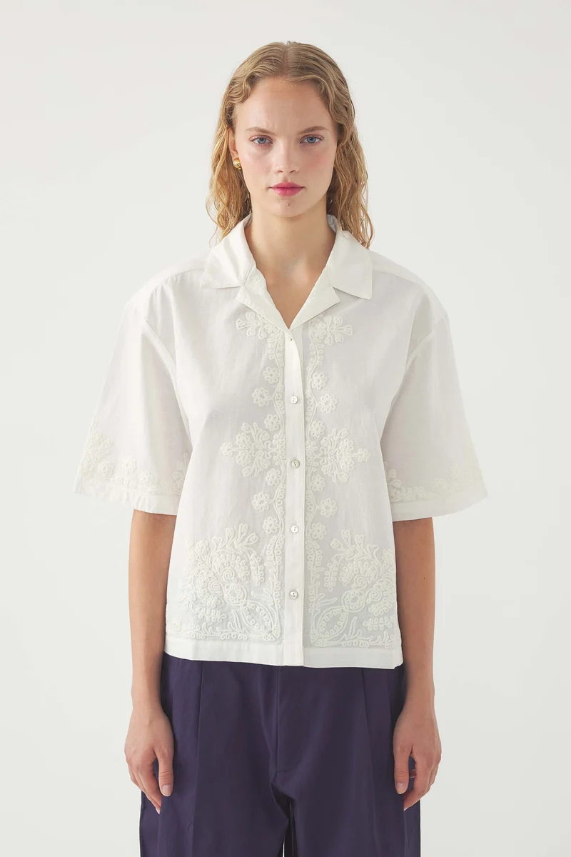 Chemise brodée Adonis