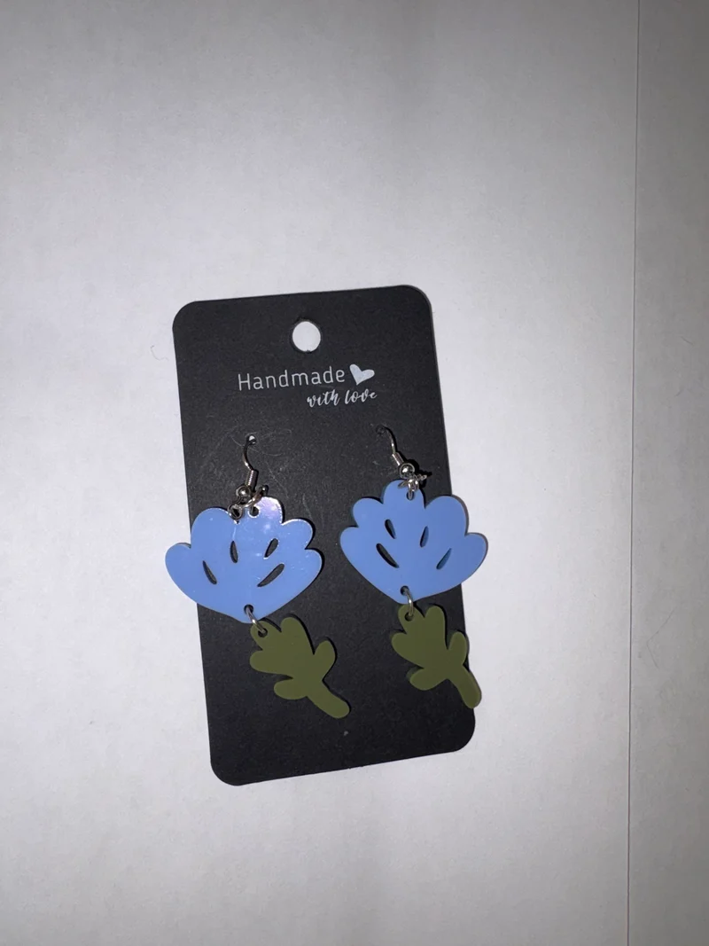 His Spirit Creations Acrylic Flower Earrings V. 1042
