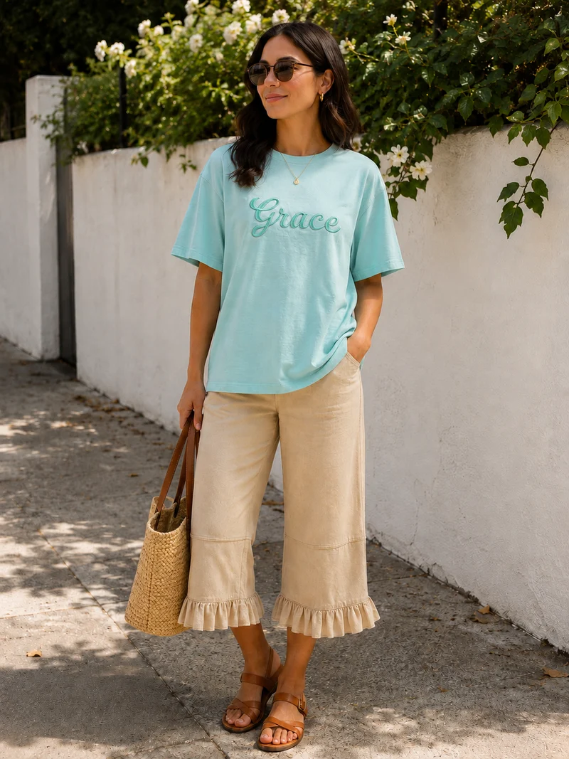 Gifted Garments Brand Faith Embroidered T-Shirts V. 2025