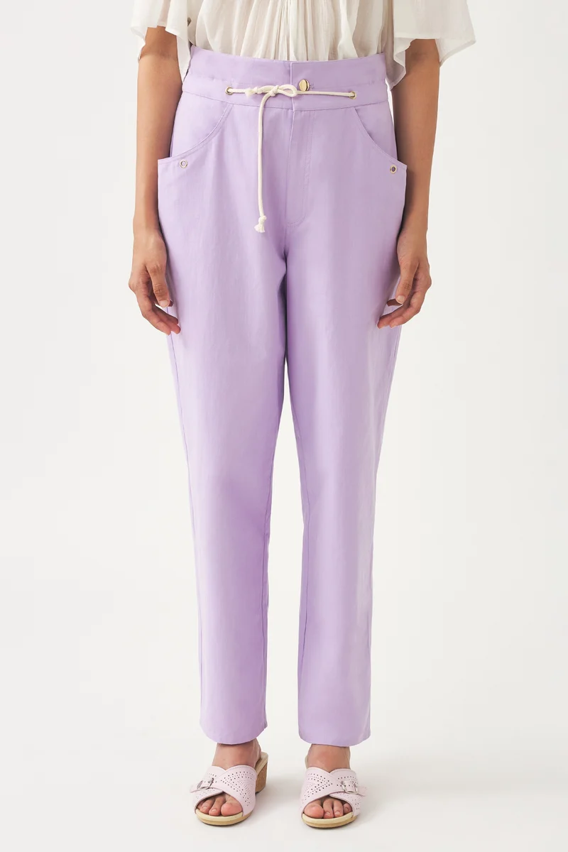 Pantalon en toile de coton Kimi