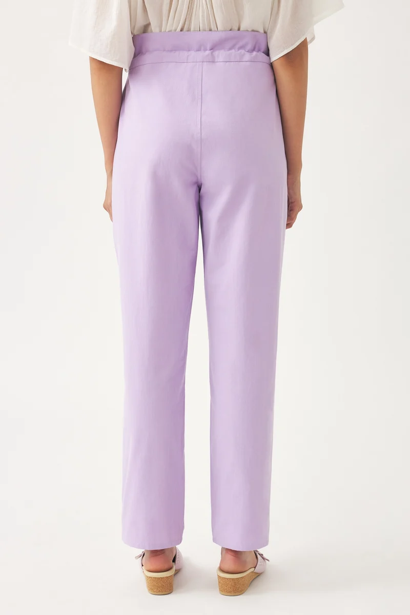 Pantalon en toile de coton Kimi