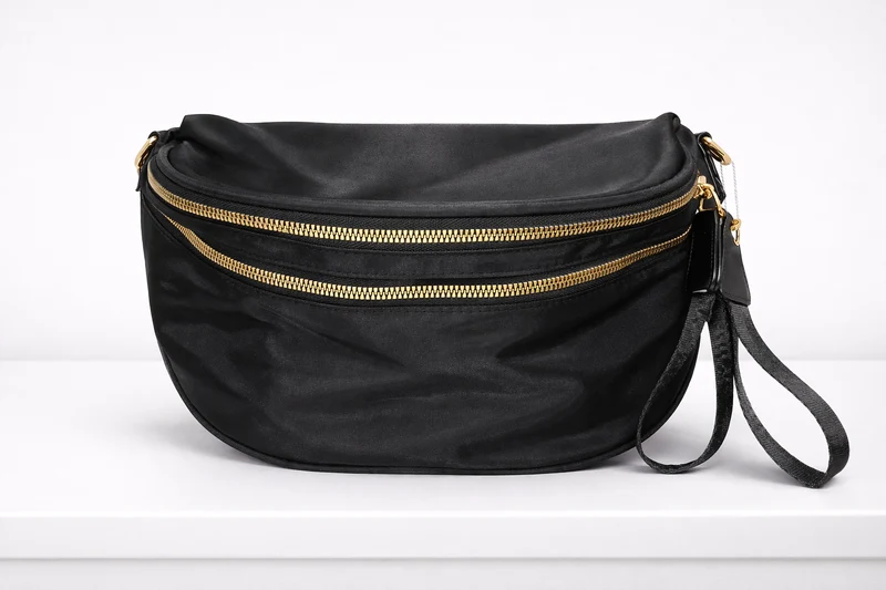 The MKS America Bow Checkered Bum Bag Crossbody with Purse