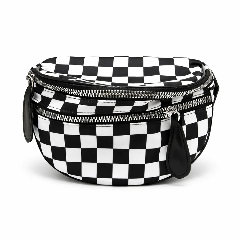 The MKS America Bow Checkered Bum Bag Crossbody with Purse