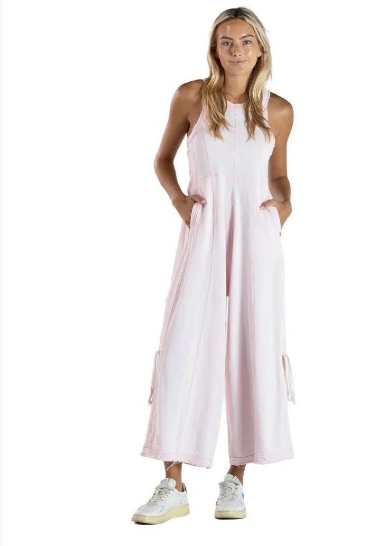 SIMPLY SOUTHERN JUMPSUIT WASHED ROSE