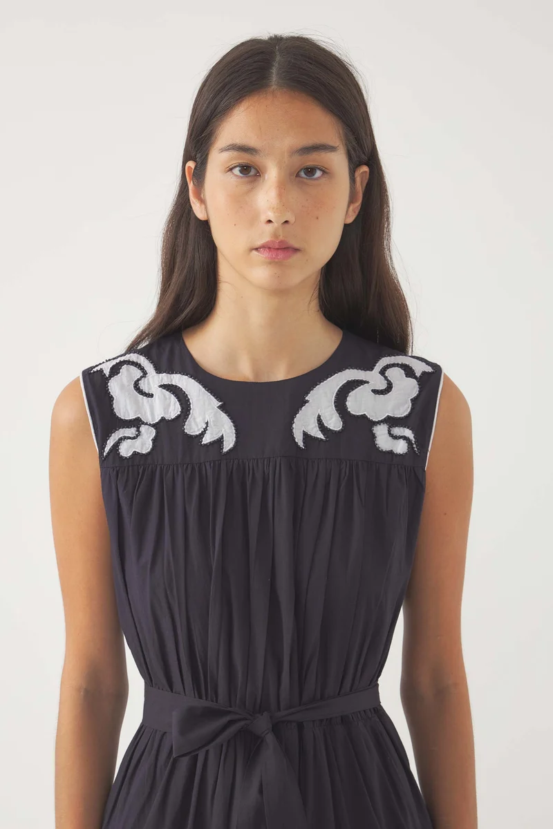 Robe maxi brodée Dali