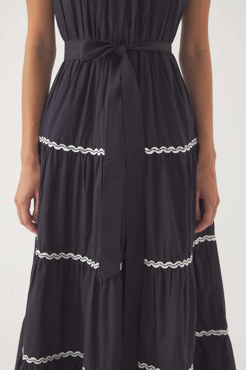 Robe maxi brodée Dali