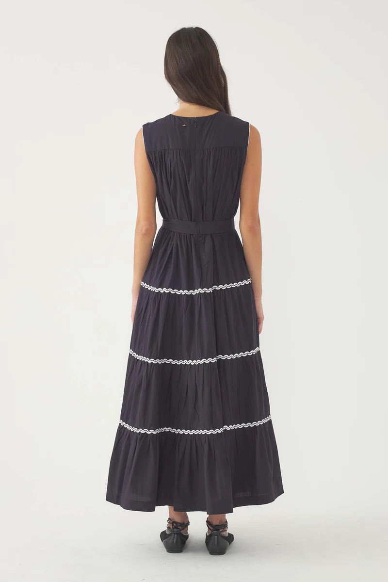 Robe maxi brodée Dali