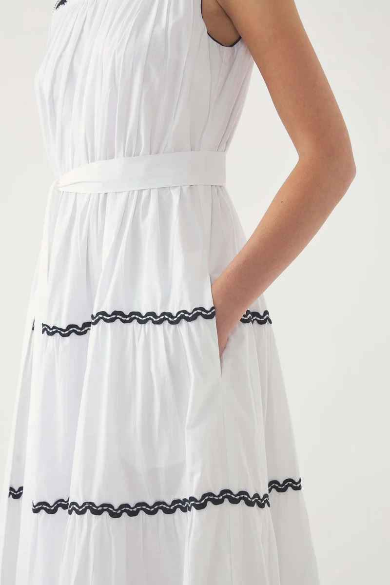Robe maxi brodée Dali