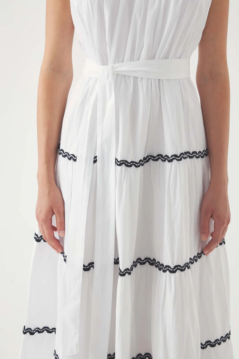 Robe maxi brodée Dali