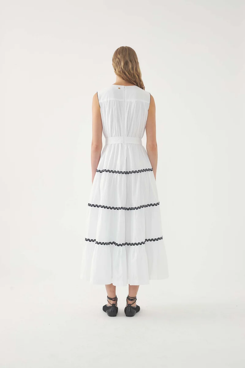 Robe maxi brodée Dali
