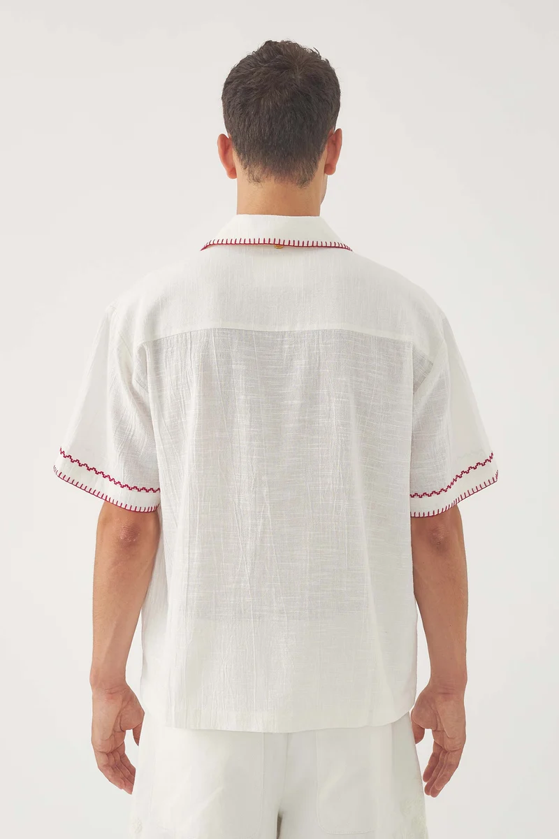 Chemise brodée Mamie