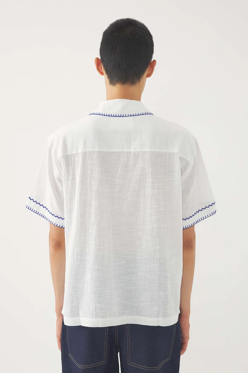 Chemise brodée Mamie