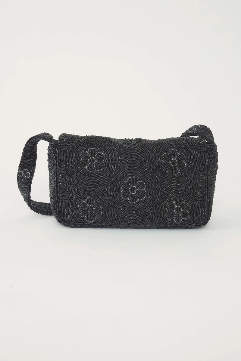 Sac porté épaule brodé Marguerite