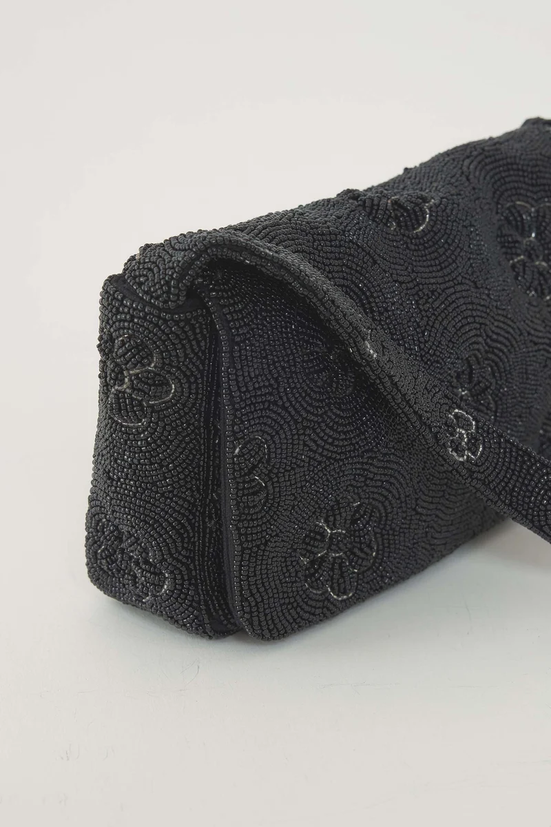 Sac porté épaule brodé Marguerite