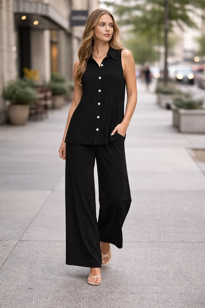 Dear Scarlett 2-piece Tank + Relaxed Pants Resort Wear Set