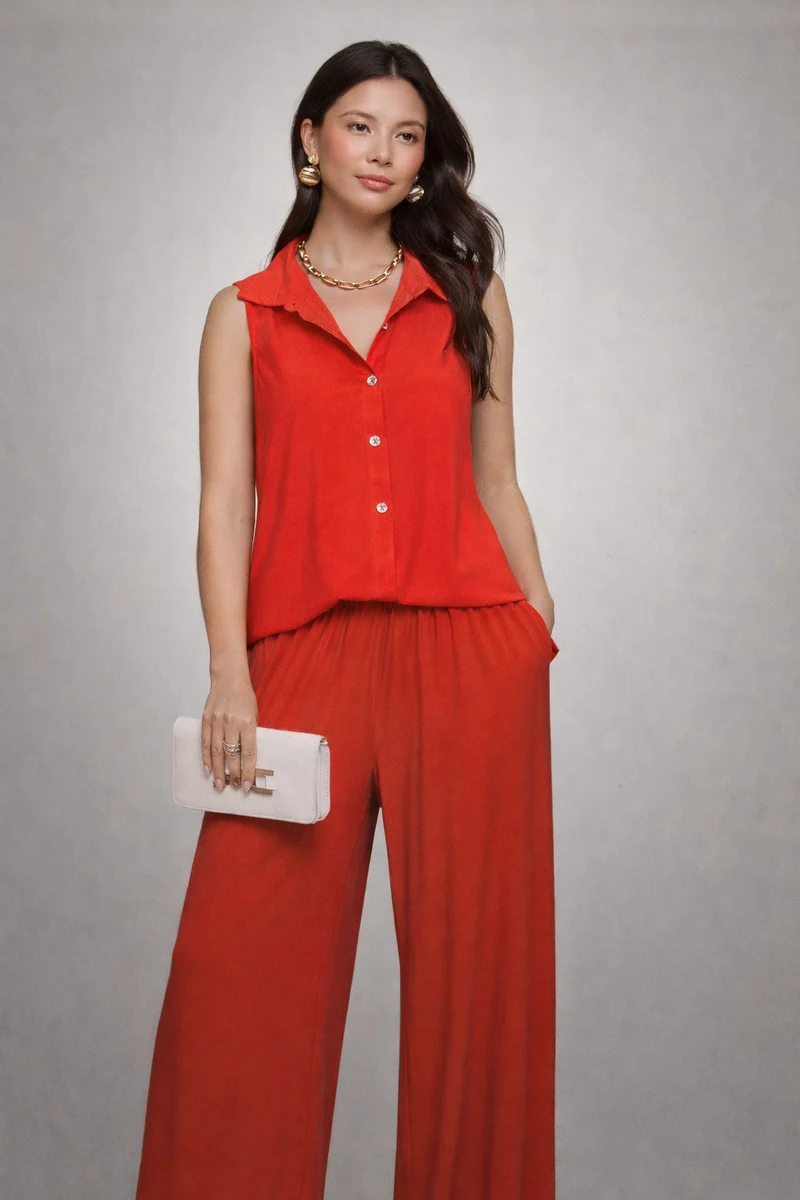 Dear Scarlett 2-piece Tank + Relaxed Pants Resort Wear Set