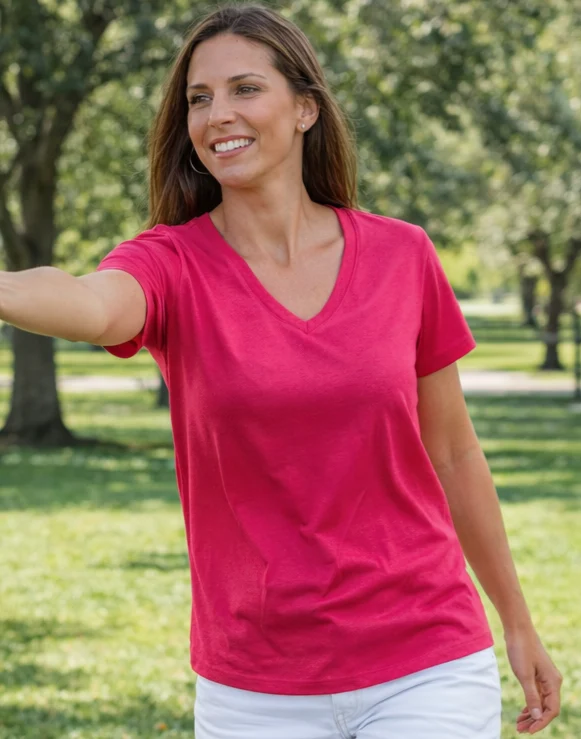 Jess Lea Basic Tee- Hot Pink